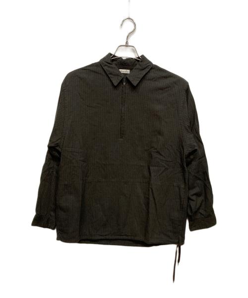 STEVEN ALAN（スティーブンアラン）STEVEN ALAN (スティーブンアラン) チェック ジップ プルオーバー シャツ LOOSE ブラウン サイズ:Sの古着・服飾アイテム