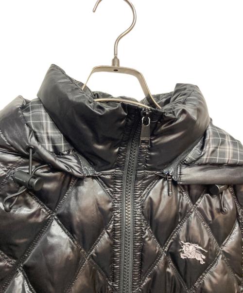 BURBERRY BLACK LABEL（バーバリーブラックレーベル）BURBERRY BLACK LABEL (バーバリーブラックレーベル) キルティングダウンジャケット ブラック サイズ:Lの古着・服飾アイテム