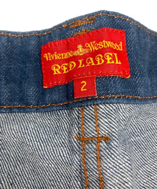 Vivienne Westwood RED LABEL（ヴィヴィアンウエストウッドレッドレーベル）Vivienne Westwood RED LABEL (ヴィヴィアンウエストウッドレッドレーベル) オーブ刺繍デニムパンツ インディゴ サイズ:Ｍの古着・服飾アイテム