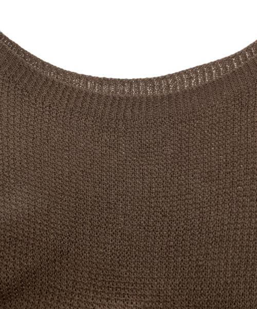 Spick and Span（スピック＆スパン）Spick and Span (スピック＆スパン) コットンリネンギマリンクスルーズプルオーバー ブラウン サイズ:FREEの古着・服飾アイテム