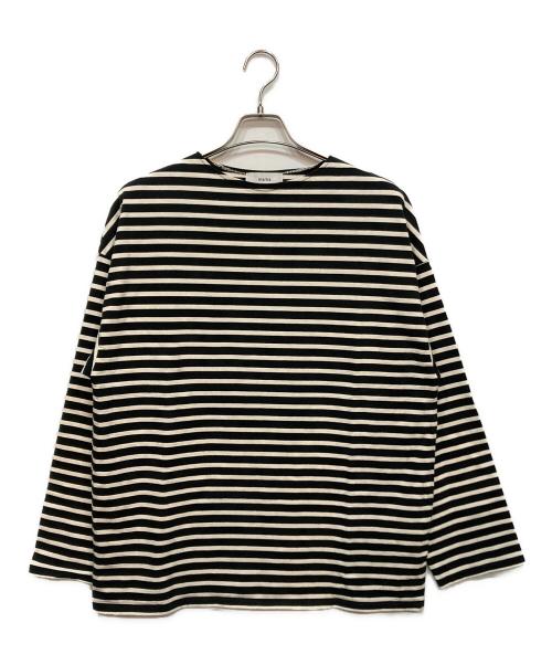 MARKA（マーカ）MARKA (マーカ) バスクシャツ ホワイト×ブラック サイズ:1の古着・服飾アイテム