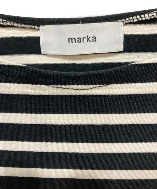 MARKA（マーカ）MARKA (マーカ) バスクシャツ ホワイト×ブラック サイズ:1の古着・服飾アイテム