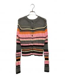 MAISON SPECIAL（メゾンスペシャル）の古着「Mesh Border Cardigan」｜マルチカラー