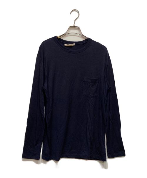 Icebreaker（アイスブレーカー）Icebreaker (アイスブレーカー) 150 ロングスリーブ ポケット ティー ネイビー サイズ:Ｍの古着・服飾アイテム