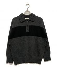 anuke（アンヌーク）の古着「Wool Polo Knit」｜グレー