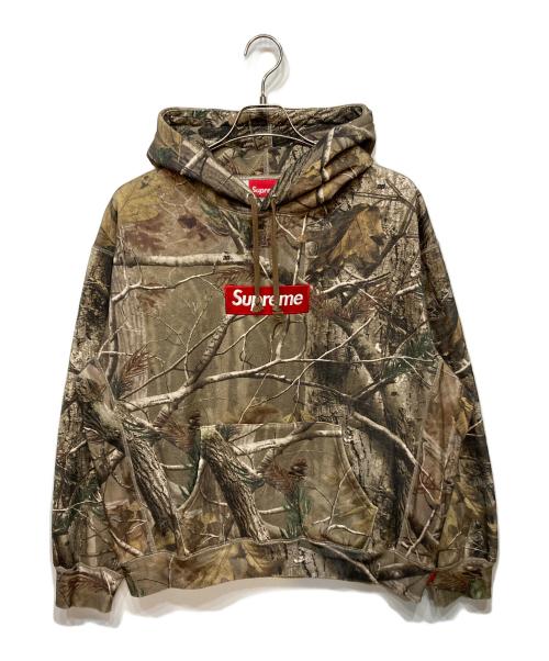 SUPREME（シュプリーム）Supreme (シュプリーム) Box Logo Hooded Sweatshirt Realtree AP Camo ブラウン サイズ:Lの古着・服飾アイテム