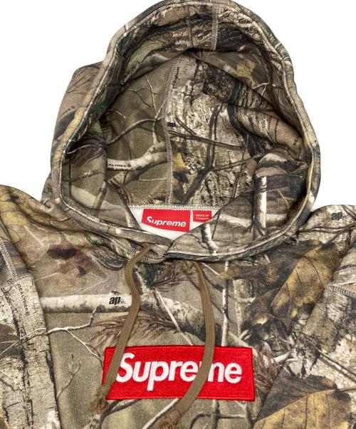 SUPREME（シュプリーム）Supreme (シュプリーム) Box Logo Hooded Sweatshirt Realtree AP Camo ブラウン サイズ:Lの古着・服飾アイテム