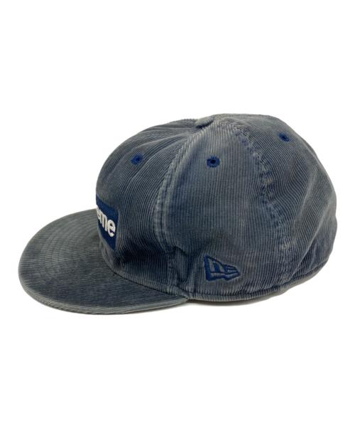 New Era（ニューエラ）New Era (ニューエラ) Corduroy Box Logo Cap ネイビーの古着・服飾アイテム