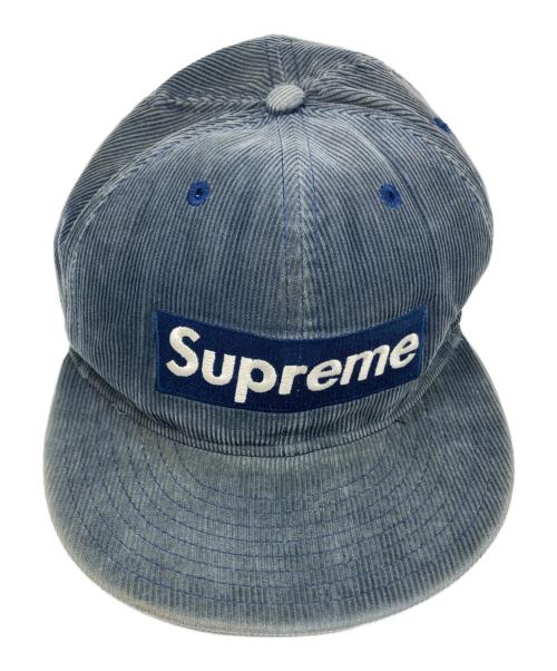 New Era（ニューエラ）New Era (ニューエラ) Corduroy Box Logo Cap ネイビーの古着・服飾アイテム