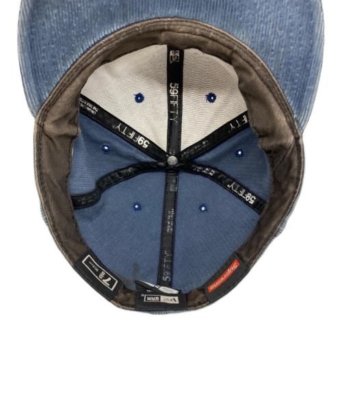 New Era（ニューエラ）New Era (ニューエラ) Corduroy Box Logo Cap ネイビーの古着・服飾アイテム