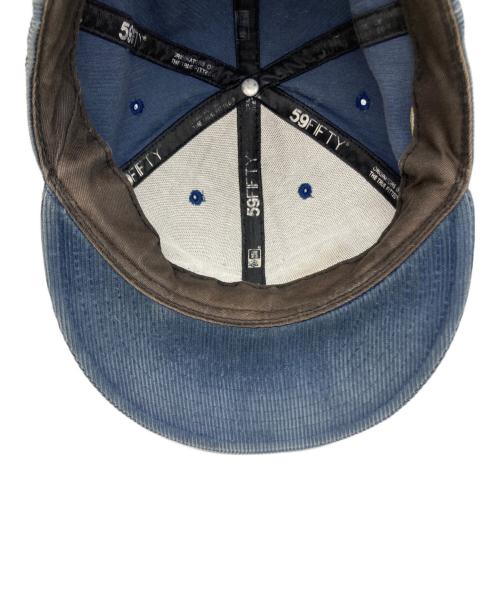 New Era（ニューエラ）New Era (ニューエラ) Corduroy Box Logo Cap ネイビーの古着・服飾アイテム