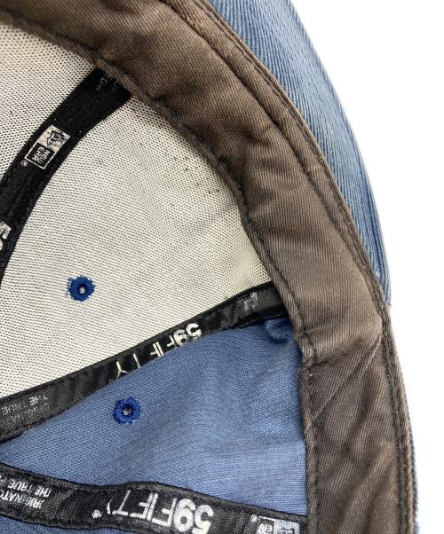New Era（ニューエラ）New Era (ニューエラ) Corduroy Box Logo Cap ネイビーの古着・服飾アイテム