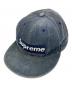 New Era（ニューエラ）の古着「Corduroy Box Logo Cap」｜ネイビー