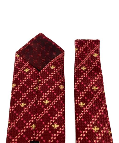 GUCCI（グッチ）GUCCI (グッチ) シルクネクタイ レッド サイズ:148×7の古着・服飾アイテム