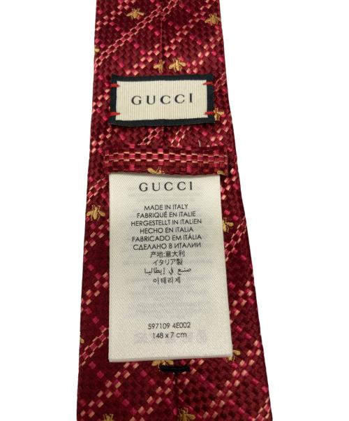 GUCCI（グッチ）GUCCI (グッチ) シルクネクタイ レッド サイズ:148×7の古着・服飾アイテム