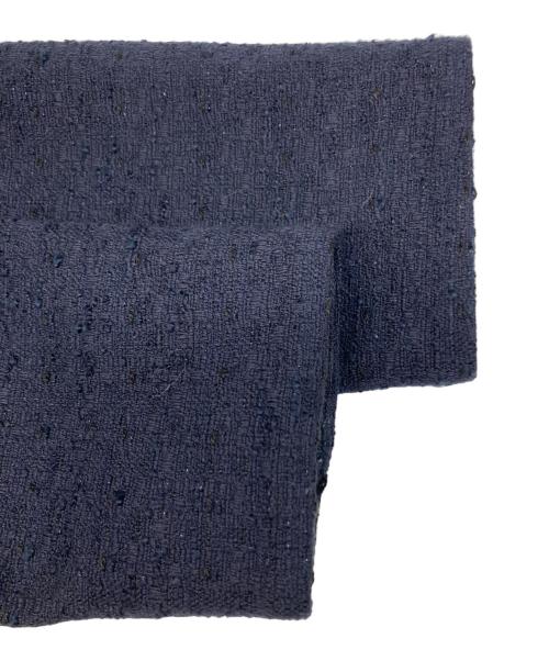 Demi-Luxe Beams（デミルクス ビームス）Demi-Luxe Beams (デミルクス ビームス) ストレッチツイードブラウス ネイビー サイズ:38の古着・服飾アイテム