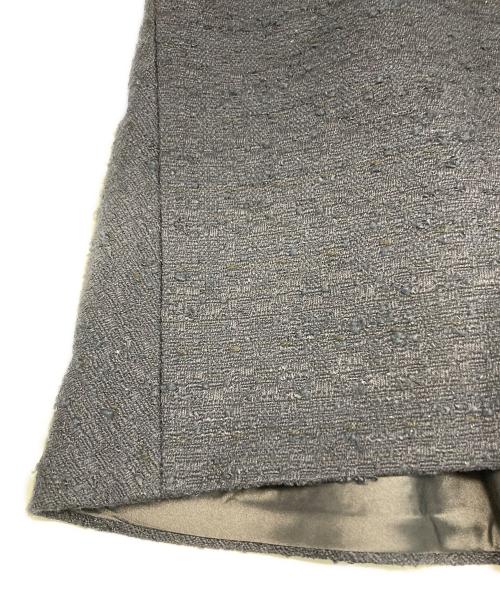 Demi-Luxe Beams（デミルクス ビームス）Demi-Luxe Beams (デミルクス ビームス) ストレッチツイードブラウス ネイビー サイズ:38の古着・服飾アイテム