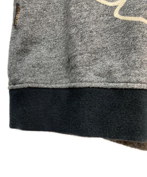 VANSON（バンソン）VANSON (バンソン) ボーンプリントジップパーカー グレー サイズ:Ｍの古着・服飾アイテム