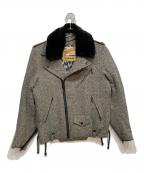 PERFECTO by Schott×NEIGHBORHOODパーフェクト バイ ショット×ネイバーフッド）の古着「ライダースジャケット」｜グレー