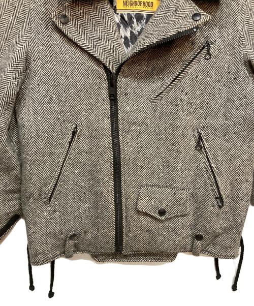 PERFECTO by Schott（パーフェクト バイ ショット）PERFECTO by Schott (パーフェクト バイ ショット) NEIGHBORHOOD (ネイバーフッド) ライダースジャケット グレー サイズ:36の古着・服飾アイテム