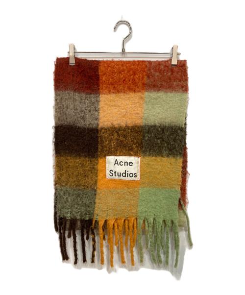 Acne studios（アクネ ストゥディオズ）ACNE STUDIOS (アクネ ストゥディオズ) モヘアチェックスカーフの古着・服飾アイテム