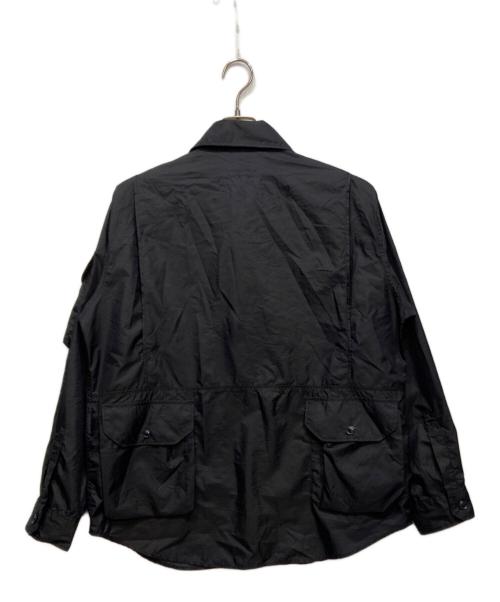 Engineered Garments（エンジニアド ガーメンツ）Engineered Garments (エンジニアド ガーメンツ) Explorer Shirt Jacket-Flight Satin Nylon ブラック サイズ:Ｍの古着・服飾アイテム