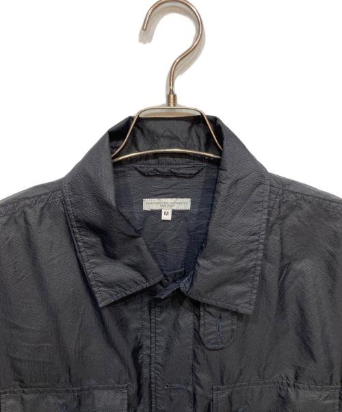 Engineered Garments（エンジニアド ガーメンツ）Engineered Garments (エンジニアド ガーメンツ) Explorer Shirt Jacket-Flight Satin Nylon ブラック サイズ:Ｍの古着・服飾アイテム