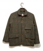 CORONA×Harris Tweedコロナ×ハリスツイード）の古着「HARRIS TWEED GAME JACKET」｜ブラウン