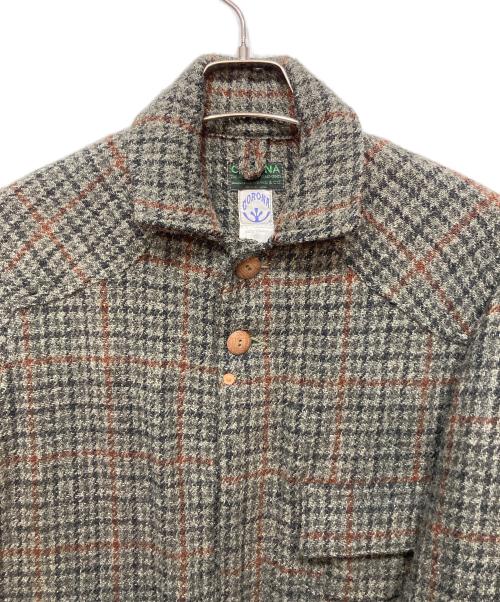 CORONA（コロナ）CORONA (コロナ) Harris Tweed (ハリスツイード) HARRIS TWEED GAME JACKET ブラウン サイズ:Sの古着・服飾アイテム