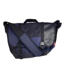 Engineered Garments×Manhattan Portage×Pilgrim Surf+Supply（エンジニアド ガーメンツ×マンハッタンポーテージ×ピルグリム サーフサプライ）の古着「トリプルコラボ メッセンジャーバッグ」｜ネイビー