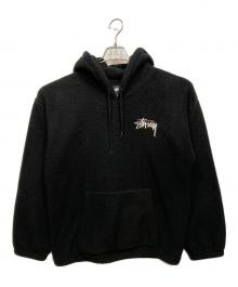 stussy（ステューシー）の古着「BROUSON POLAR FLEECE HOOD」｜ブラック