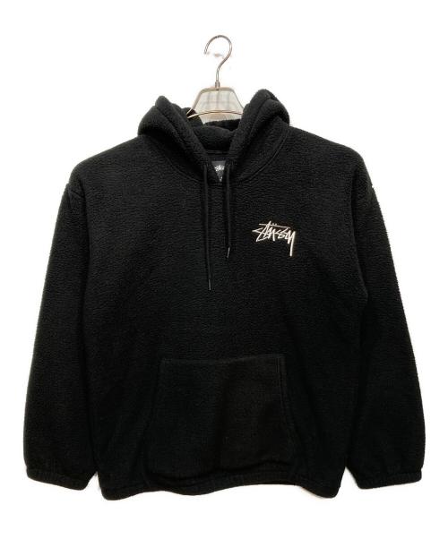 stussy（ステューシー）stussy (ステューシー) BROUSON POLAR FLEECE HOOD ブラック サイズ:Ｍの古着・服飾アイテム