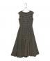 HER LIP TO (ハーリップトゥ) Heart-Neck Check Dress ブラック×ホワイト サイズ:S：23000円