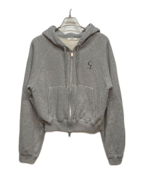 CLANE（クラネ）CLANE (クラネ) CLANE LOGO COMPACT ZIP UP HOODIE グレー サイズ:1の古着・服飾アイテム