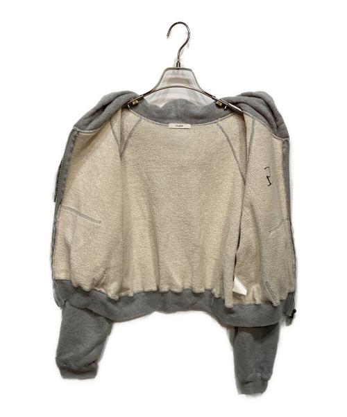 CLANE（クラネ）CLANE (クラネ) CLANE LOGO COMPACT ZIP UP HOODIE グレー サイズ:1の古着・服飾アイテム