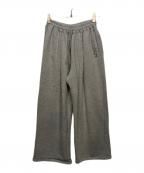 CLANEクラネ）の古着「LOGO SWEAT TUCK WIDE PANTS」｜グレー