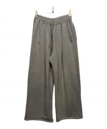 CLANE（クラネ）の古着「LOGO SWEAT TUCK WIDE PANTS」｜グレー