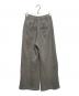 CLANE (クラネ) LOGO SWEAT TUCK WIDE PANTS グレー：6000円