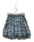 sheller（シェリエ）の古着「Check Pleats Ruffle Tops」｜ブルー