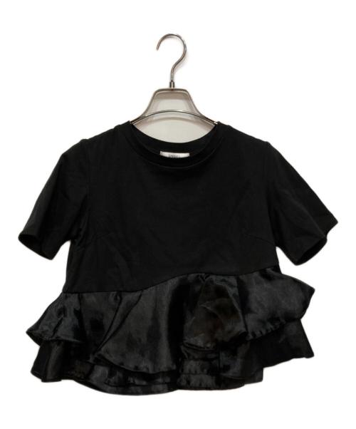 Snidel（スナイデル）Snidel (スナイデル) ドッキングペプラムカットプルオーバー ブラック サイズ:FREEの古着・服飾アイテム