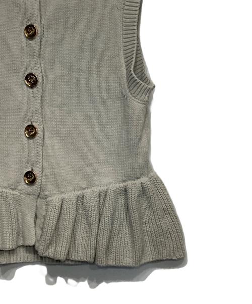 eimy istoire（エイミーイストワール）eimy istoire (エイミーイストワール) SIGN BUTTON KNIT TOP ベージュ サイズ:FREEの古着・服飾アイテム