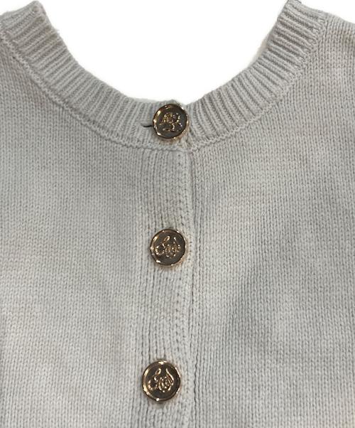 eimy istoire（エイミーイストワール）eimy istoire (エイミーイストワール) SIGN BUTTON KNIT TOP ベージュ サイズ:FREEの古着・服飾アイテム