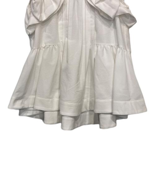 CELFORD（セルフォード）CELFORD (セルフォード) UVカットピンタックチュニックブラウス ホワイト サイズ:FREEの古着・服飾アイテム