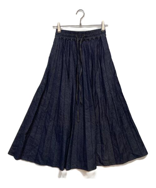 Ripo trenta anni（リポトレンタアンニ）Ripo trenta anni (リポトレンタアンニ) 岡山デニム プリーツスカート インディゴ サイズ:FREEの古着・服飾アイテム