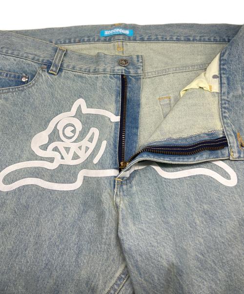 ICE CREAM（アイスクリーム）Ice Cream (アイスクリーム) WASHED DENIM PANTS インディゴ サイズ:XLの古着・服飾アイテム
