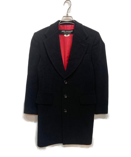 JUNYA WATANABE COMME des GARCONS（(ジュンヤワタナベ コムデギャルソン）JUNYA WATANABE COMME des GARCONS ((ジュンヤワタナベ コムデギャルソン) アンゴラウールチェスターコート ブラック サイズ:XSの古着・服飾アイテム