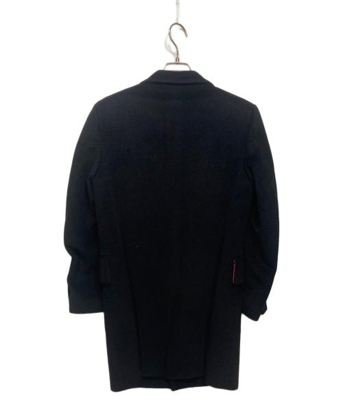 JUNYA WATANABE COMME des GARCONS（(ジュンヤワタナベ コムデギャルソン）JUNYA WATANABE COMME des GARCONS ((ジュンヤワタナベ コムデギャルソン) アンゴラウールチェスターコート ブラック サイズ:XSの古着・服飾アイテム