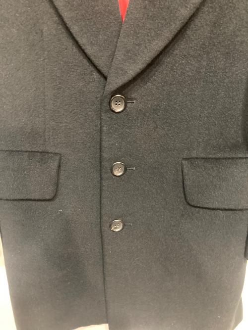 JUNYA WATANABE COMME des GARCONS（(ジュンヤワタナベ コムデギャルソン）JUNYA WATANABE COMME des GARCONS ((ジュンヤワタナベ コムデギャルソン) アンゴラウールチェスターコート ブラック サイズ:XSの古着・服飾アイテム