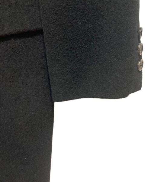 JUNYA WATANABE COMME des GARCONS（(ジュンヤワタナベ コムデギャルソン）JUNYA WATANABE COMME des GARCONS ((ジュンヤワタナベ コムデギャルソン) アンゴラウールチェスターコート ブラック サイズ:XSの古着・服飾アイテム