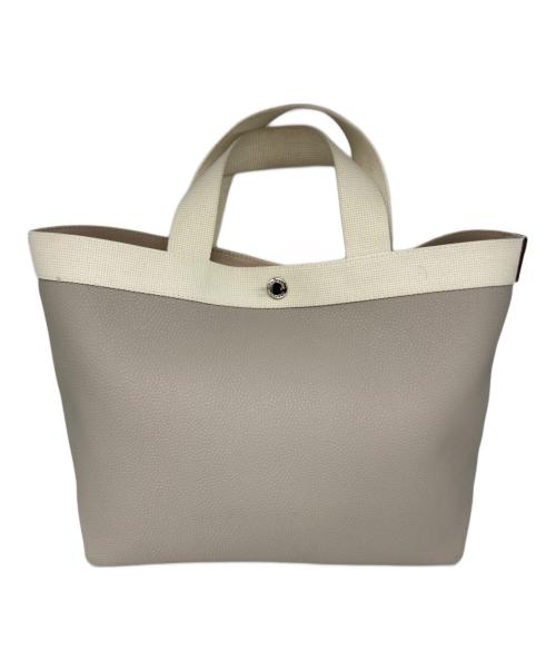Herve Chapelier（エルベシャプリエ）Herve Chapelier (エルベシャプリエ) コーテッドキャンバススクエアトートB5サイズ(M) マスティック×イヴォワールの古着・服飾アイテム